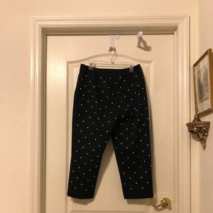 E P Pro Golf Capris embroidered polka dot/black